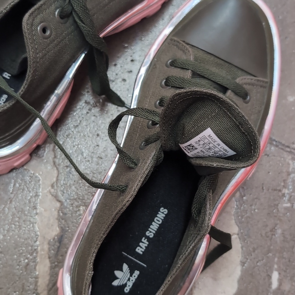 Raf Simons Adidas Runner Green Pink Chrome Sneakers US Men's 6 - Picture 10 of 10